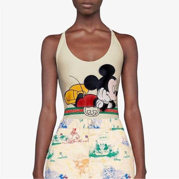 Gucci Disney Cream Swimsuit size M NWT - Picture 2 of 9